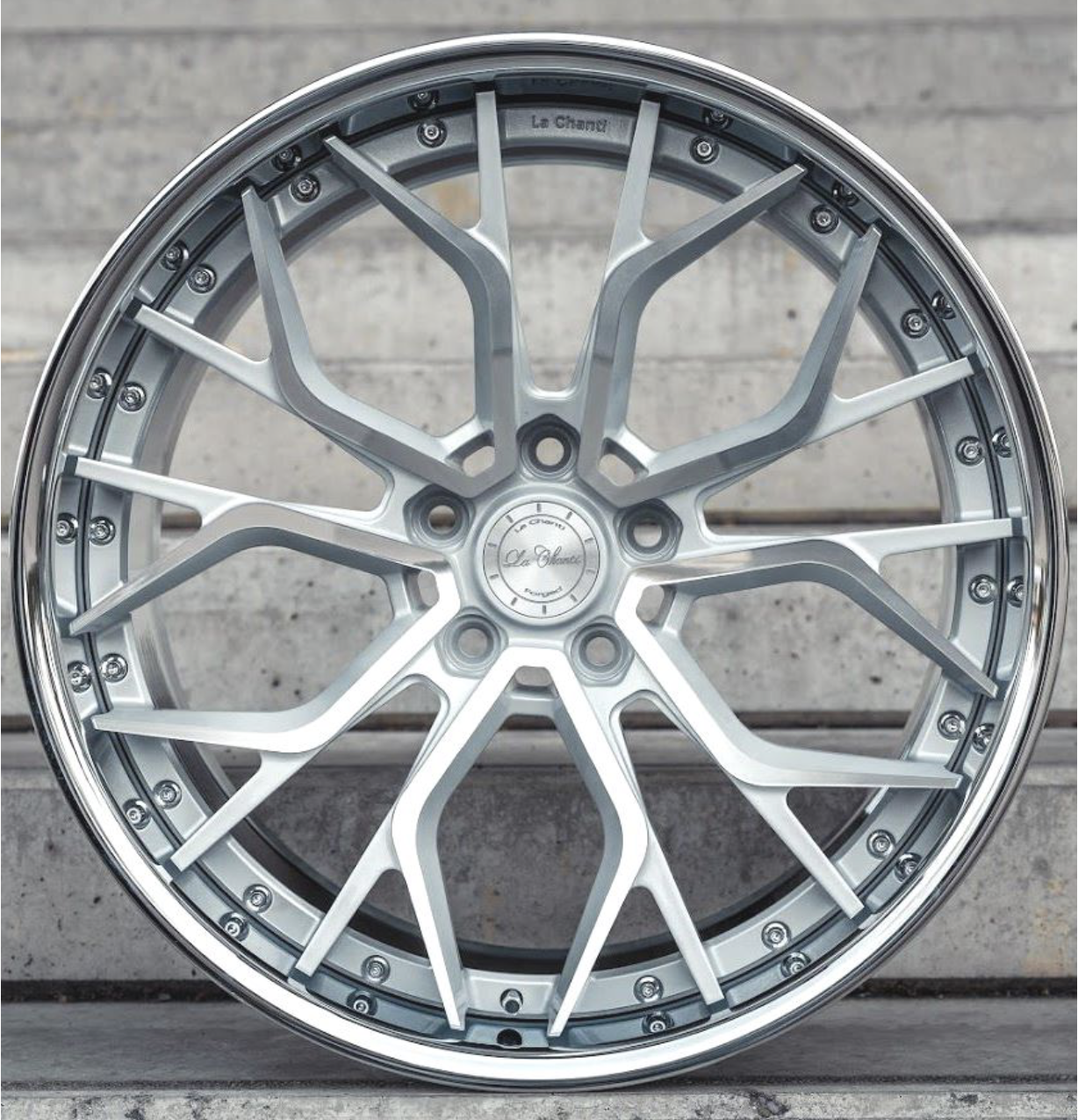 LC-F2 Silber / Chrom gefräst