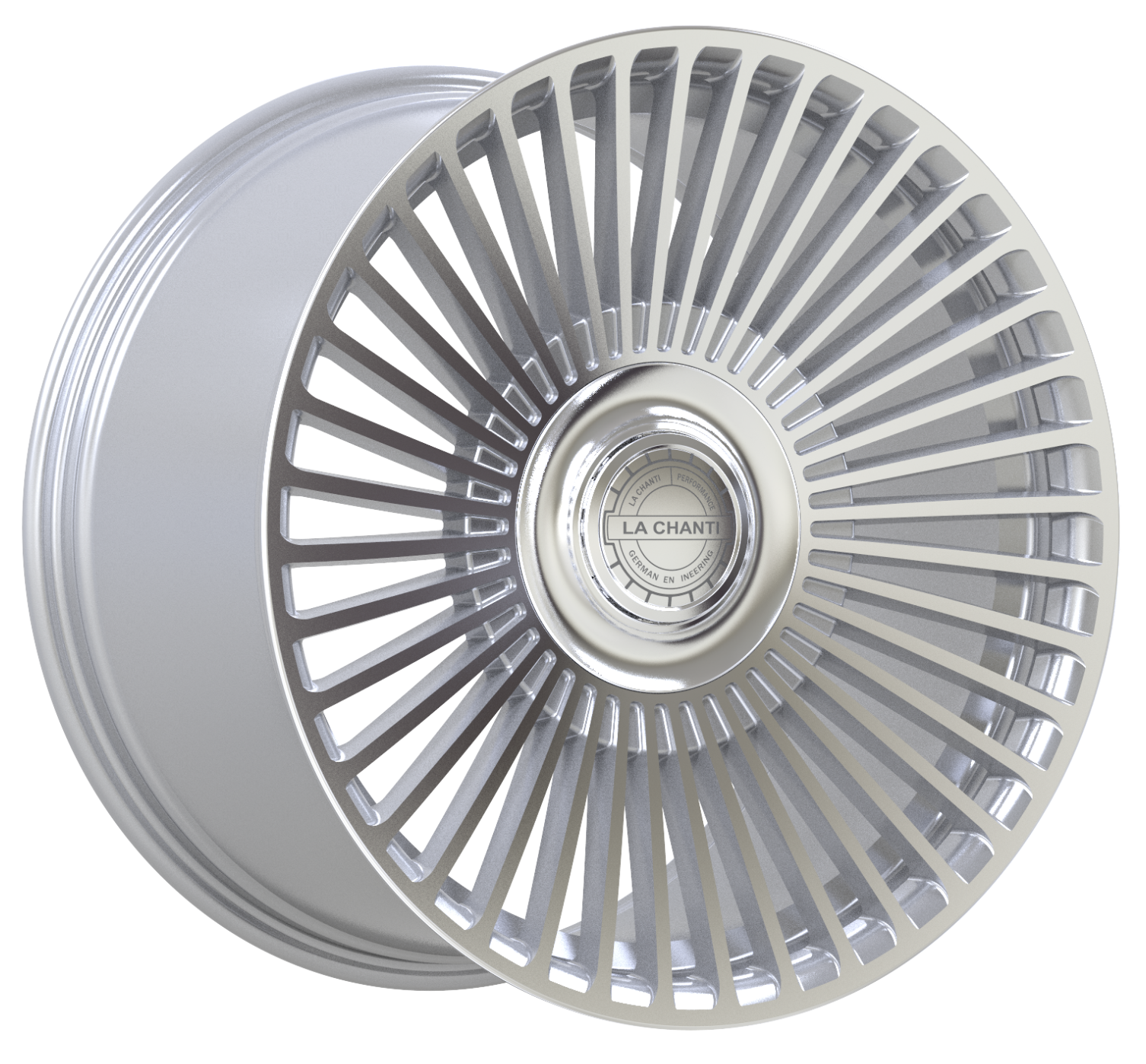 LC-P19 Silber gefräst Floating Cap