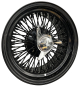 Preview: Show Wire Wheels All Black 72 Speichen Cross 15x10 5x5.5