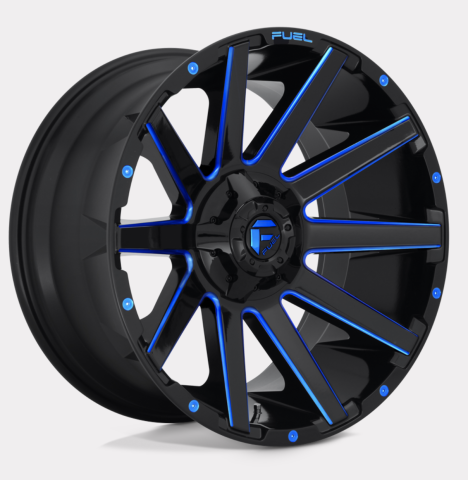 Contra Glanzschwarz/Blau 18x9 6x5,3 & 6x5,5