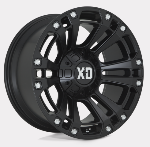 XD851 Monster 3 Satinschwarz 20x9 5x5 & 5x5,5