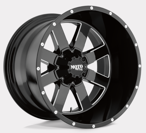 MO962 Gloss Black 17x10 8x6,5