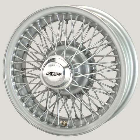 MWS 15x5 Silber R52 72 Speichen passend für Alvis, Daimler, Jaguar, Jensen