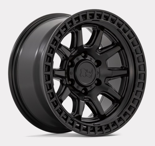 Calico Mattschwarz 17x8,5 6x5.5 ET0