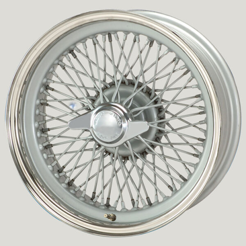 MWS 16x6 Edelstahl R42 lackierte Speichen passend für Aston Martin DB4 Racing