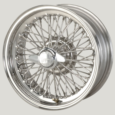 MWS 15x6 Edelstahl R42 72 Speichen passend für AC, Cobra, Morgan