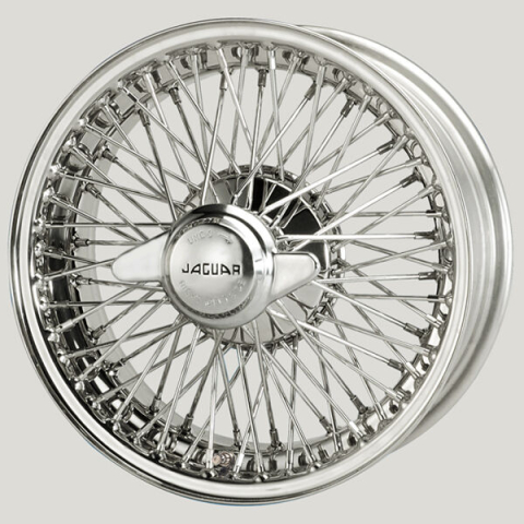 MWS 15x6 Edelstahl R52 72 Speichen passend für Jaguar E III V12