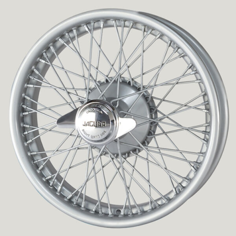 MWS 18x3.25 silber, R52, 60 One-piece Speichen passend für Jaguar SS100