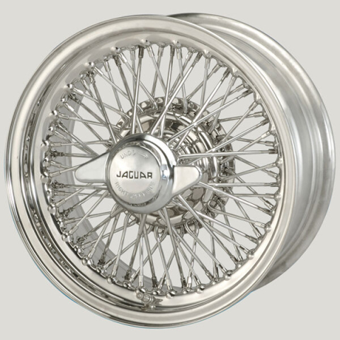 MWS 15x6,5 Edelstahl R52 72 Speichen passend für Jaguar E-Type I