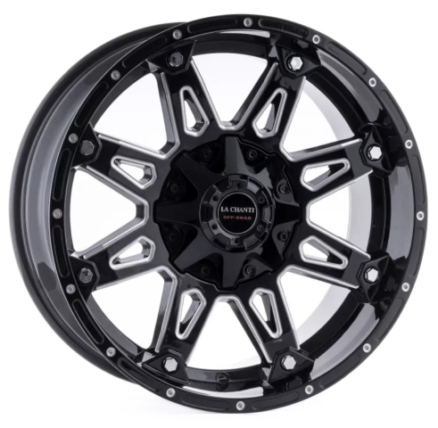 La Chanti LC-OF1 Glanzschwarz / Silber 20x10 6x5.3/6x5.5