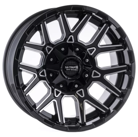 La Chanti LC-OF2 Glanzschwarz gefräst 20x10 6x5.3/6x5.5