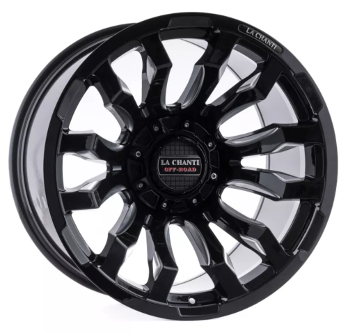 La Chanti LC-OF7 Glanzschwarz gefräst 20x10 5x5/5x5.5