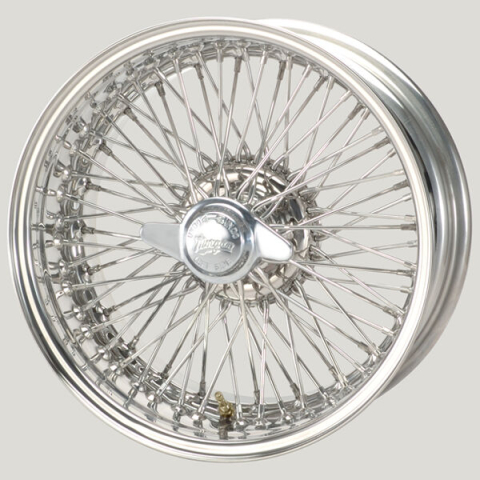 MWS 16x7 Edelstahl, R42, 72 Speichen passend für Morgan Plus V6