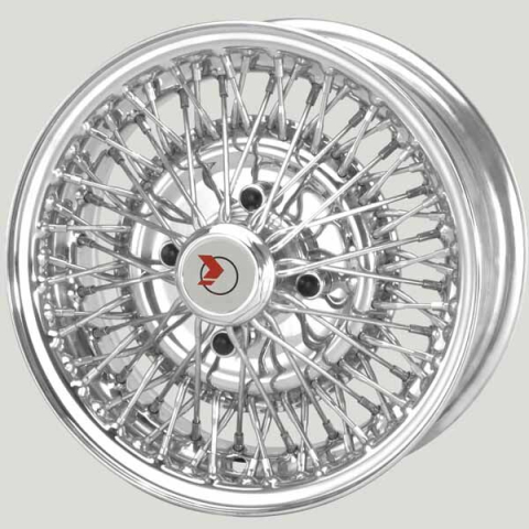 MWS 13x5.5 Chrom 4x108mm Bolt-On 72 Speichen passend für Panther Kallista