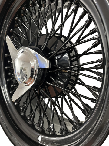 Show Wire Wheels All Black 72 Speichen Cross 15x10 5x5.5