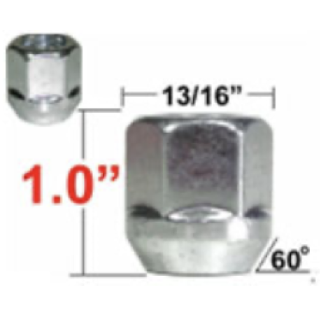 Gorilla Radmutter 13/16" 7/16 chrom offen 25,4mm