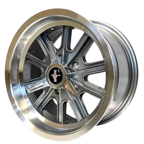 Shelby Cobra grau/poliert 15x8 5x4,5