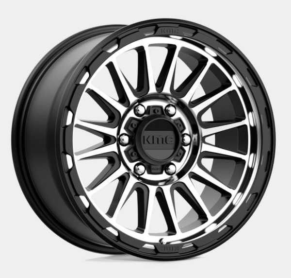 KM542 Impact Satinschwarz/Machined 17x8 5x4,5