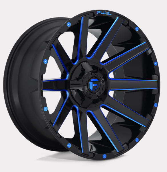 Contra Glanzschwarz/Blau 18x9 6x5,3 & 6x5,5