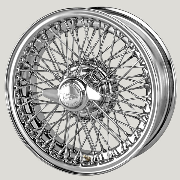 MWS 15x5 Chrom R42 72 Speichen passend für AC, Healey, MG, Morgan, TVR