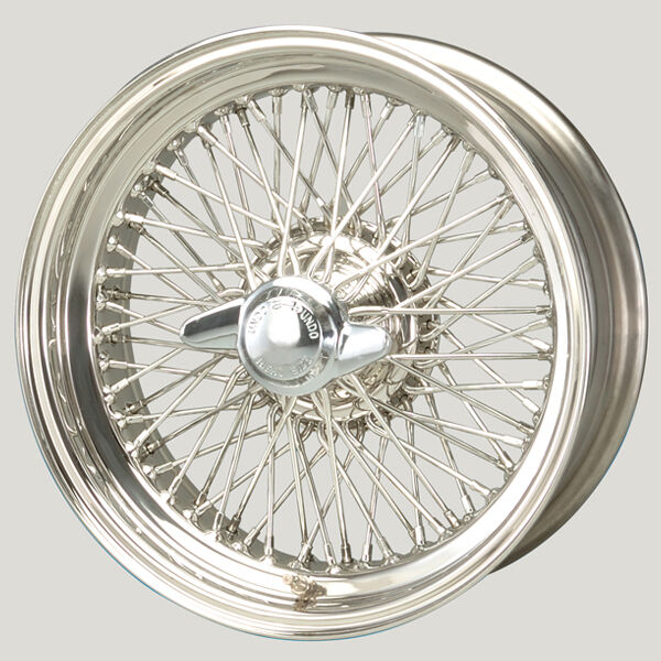 MWS 16x6 Edelstahl R42 72 Speichen passend für Aston Martin DB4 Racing