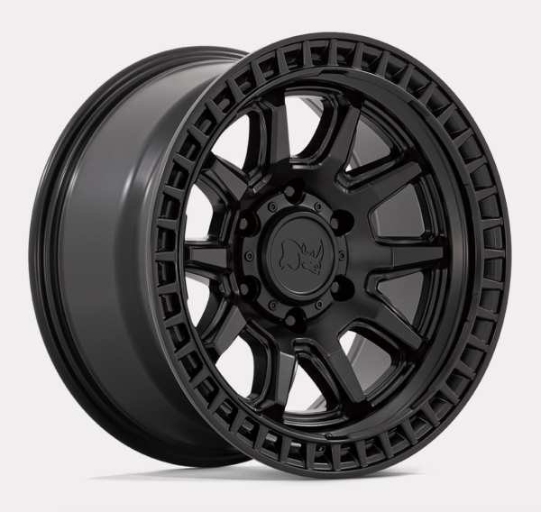 Calico Mattschwarz 17x8,5 6x5.5 ET0