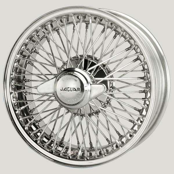 MWS 15x6 Edelstahl R52 72 Speichen passend für Jaguar E III V12