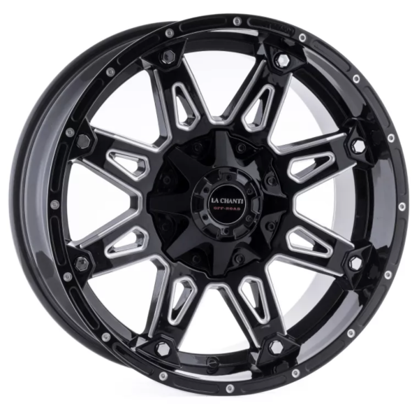 La Chanti LC-OF1 Glanzschwarz / Silber 20x10 6x5.3/6x5.5