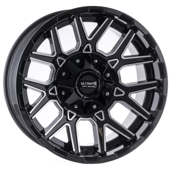 La Chanti LC-OF2 Glanzschwarz gefräst 20x10 6x5.3/6x5.5