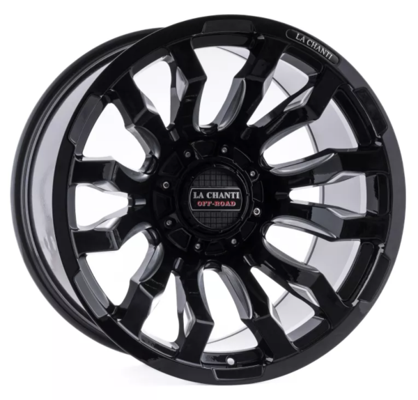 La Chanti LC-OF7 Glanzschwarz gefräst 20x10 5x5/5x5.5