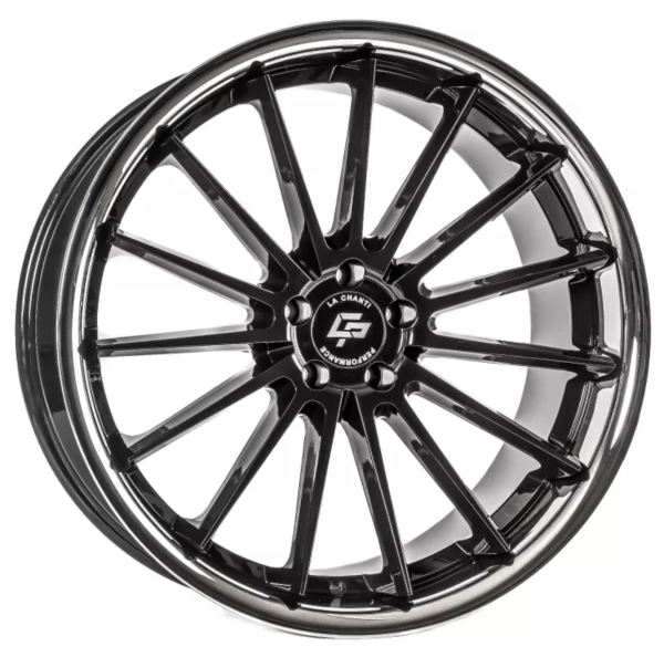 La Chanti LC-P12 Glanzschwarz / Silber 22x9 5x4.41 ET35