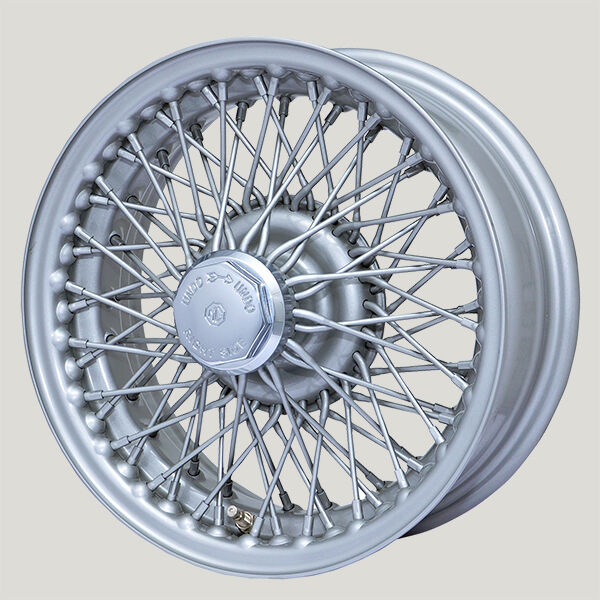 MWS 14x5.5 Silber R42 72 Speichen passend für MGB & Triumph Stag