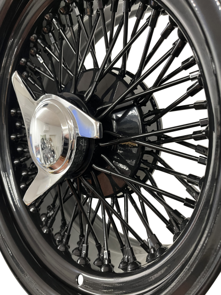 Show Wire Wheels All Black 72 Speichen Cross 15x10 5x5.5