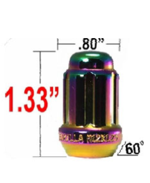 Gorilla Radmutter M12x1,25 Platinum geschlossen