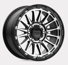 KM542 Impact Satinschwarz/Machined 17x8 5x4,5