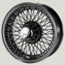 MWS 15x5 Schwarz R42 72 Speichen passend für AC Greyhound & Austin Healey