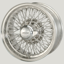 MWS 15x6,5 Edelstahl R52 72 Speichen passend für Jaguar E-Type I