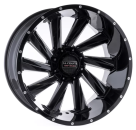 La Chanti LC-OF10 Glanzschwarz gefräste Speichen 20x12 5x5 5x5.5