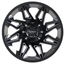 La Chanti LC-OF11 Glanzschwarz gefräst 20x12 6x5.3 6x5.5