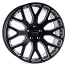 La Chanti LC-OF8 Glanzschwarz gefräst 22x9,5 6x5.5