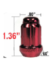 Gorilla Radmutter M12x1,25 Rot geschlossen
