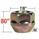 Gorilla Radmutter 7/8" M14x1,5 Zink Yellow offen