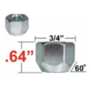 Gorilla Radmutter 3/4" 7/16 chrom offen 16mm