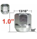 Gorilla Radmutter 13/16" 7/16 chrom offen 25,4mm
