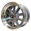 Shelby Cobra grau/poliert 15x8 5x4,5